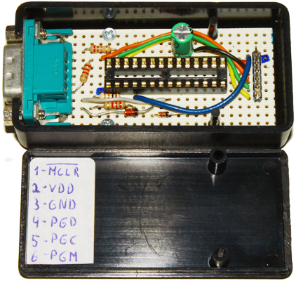 PIC programmer in a case