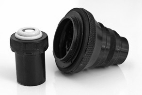 An adapter to attach the camera to the telescope