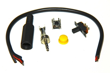 Components needed to mount a remote shutter release cable